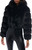 AZALEA WANG Women's Jolene Black Hooded Faux Fur Coat - 0760611590012