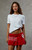WILD COLLECTIVE Women's Oklahoma Sooners Ruffle Mini Skort - 0840610230007