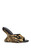 AZALEA WANG Women's Vasa Tiger Genuine Calf Hair Wedge Sandal - 0275611590115