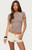 Edikted Women's Rowan Iridescent Button Raglan T-Shirt - 0262609690097