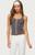 Edikted Women's Contrast Button Up Ribbed Tank Top - 0260609690243