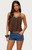 Edikted Women's Gale Wood Disc Halter Top - 0263609690468