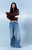 Pacsun Women's Sloane Low Rise Ultra Baggy Jeans 2-Button Light Blue - 0860603430005