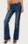 Edikted Women's Button Loop Low Rise Bootcut Jeans - 0267609690113