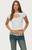 Edikted Women's Tyla Button Up Keyhole Cutout Top - 0263609690506