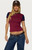 Edikted Women's Sophiah Contrast T-Shirt - 0262609690103