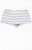 John Galt Women's Gray Striped Boxer Boyshorts - 0842601600413
