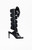 AZALEA WANG Women's Sodalite Black Stiletto Sandals - 0275611590139