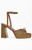 AZALEA WANG Women's Cael Brown Block Sandals - 0275611590143