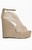 AZALEA WANG Women's Ballerine Nude Wedge Sandals - 0275611590127