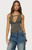 Edikted Women's Emeri Deep Cowl Neck Cutout Top - 0260609690267