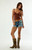True Religion Women's Pierced Joey Low Rise Cutoff Jean Shorts - 0829609780002