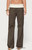 Edikted Women's Jolee Contrast Ribbed Foldover Cargo Pants - 0268609690107