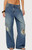 Edikted Women's Eunia Studded Low Rise Baggy Jeans - 0267609690122