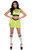 Leg Avenue Women's Super Baddie Costume Kit - 0673611490037