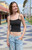 John Galt Women's Black Skyler Polka Dot Tank Top - 0704601602141