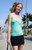 John Galt Women's Teal Tiffany Tank Top - 0704601602167