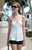 John Galt Women's White Tie Amara Tank Top - 0704601602252