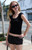 John Galt Women's Black Soft Knit Tank Top - 0704601602120