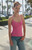 John Galt Women's Pink Tiffany Tank Top - 0704601602169