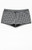John Galt Women's Black & White Gingham Boxer Shorts - 0842601600415
