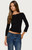 Edikted Women's Bailie Lace Back Three-Quarter Sleeve Top - 0263609690556