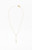 John Galt Women's Gold Beaded Cross Chain Necklace - 0679601600364