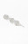 John Galt Women's Silver Button Hair Barrette - 0679601600366