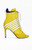AZALEA WANG Women's Eleven Mustard Sporty Stiletto Booties - 0275611590200