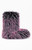AZALEA WANG Women's Lenix Pink Faux Fur Booties - 0275611590201