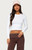 Edikted Women's Zali Cropped Long Sleeve Top - 0261609690027