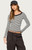 Edikted Women's Jaela Lace Striped Top - 0261609690034