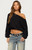 Edikted Women's Gella Long Sleeve Knit Cropped Top - 0264609690034