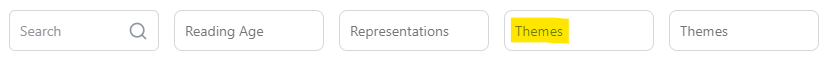 Database search bar can search by themes.