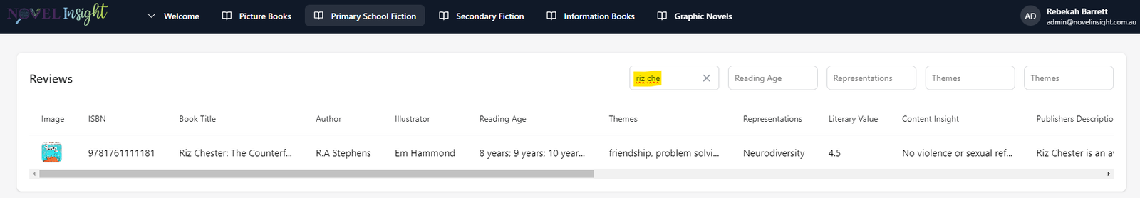 Search by title.