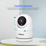 SriHome SH042 2.0MP 1080P HD AI WiFi Pan-tilt Surveillance Camera