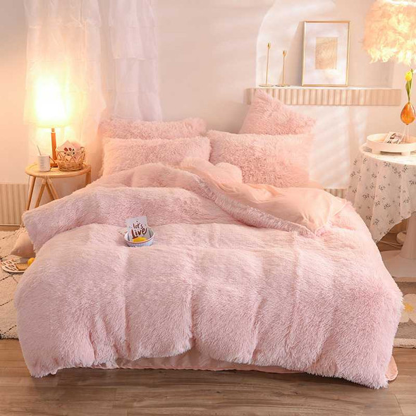 Luxury Thick Fleece Duvet Cover Set, Queen & King Sizes with Pillowcases,