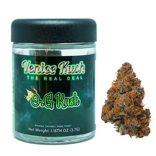 Venice Kush - 3.5 Gram Og Kush Cannabis Indica Hemp Flower Venice Kush - 3.5 Gram Og Kush Cannabis Indica Hemp Flower