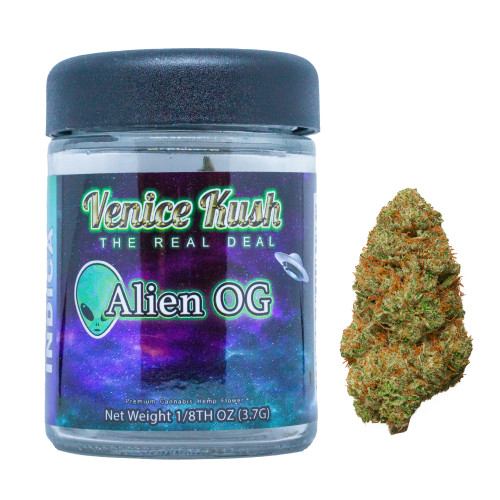 Venice Kush - 3.5 Gram Alien OG Cannabis Sativa Hemp Flower Venice Kush - 3.5 Gram Alien OG Cannabis Sativa Hemp Flower