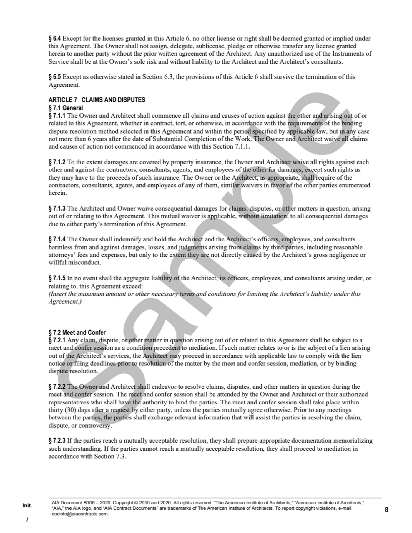 洋書 Directors' Liabilities B106-2020 Standard Form of Agreement Between Owner and