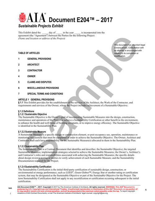 E204: Sustainable Projects Exhibit
