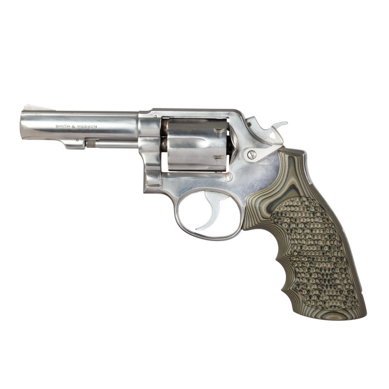 Hogue Piranha G10 Grip for S&W K&L Frame Square Butt Finger Grooves