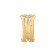 Flytanium Crossfade Brass Scales for Benchmade Mini Bugout Knife