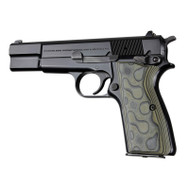 Hogue Browning Hi-Power G10 Grip - G-Mascus Green