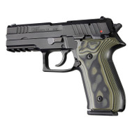 Hogue Arex Rex Zero 1 Standard Smooth G10 Grips - G-Mascus Green