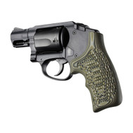 Hogue S&W Body Bantam Finger Groove Piranha G10 Grip - G-Mascus Green Lava