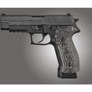 Hogue Sig Sauer P226 DA/SA Magrip Chain Link G10 Grip  - G-Mascus Black/Gray