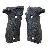 Hogue Sig Sauer P226 Contour Classic Grip Inverse Checkered - G-Mascus Black/Gray