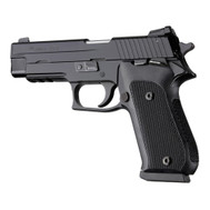 Hogue Sig Sauer P220 SAO American Checkered G10 Grip - Solid Black