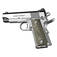 Hogue 1911 Officers Model Piranha G10 Grip - G-Mascus Green Lava